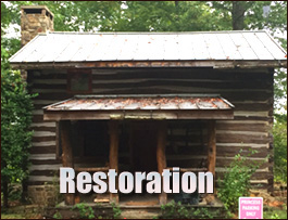 Historic Log Cabin Restoration  Catawba, North Carolina